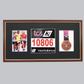 Sports Medal Display Frame for Medal, Race Bib and Photo. Traditional Style Frame. Perfect to showcase Marathon Medals. - PhotoFramesandMore - Wooden Picture Frames