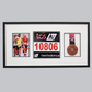 Sports Medal Display Frame for Medal, Race Bib and Photo. Traditional Style Frame. Perfect to showcase Marathon Medals. - PhotoFramesandMore - Wooden Picture Frames