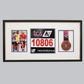 Sports Medal Display Frame for Medal, Race Bib and Photo. Traditional Style Frame. Perfect to showcase Marathon Medals. - PhotoFramesandMore - Wooden Picture Frames