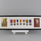 Military and Service Medal display Frame for Seven Medals and two 6x4" Photographs. 20x70cm. - PhotoFramesandMore - Wooden Picture Frames
