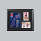 Medal display Frame with Apertures for  Portrait A4 Map or certificate & 5x7" Photo. Traditional Style - PhotoFramesandMore - Wooden Picture Frames