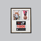 Medal display Frame with Apertures for Bib  &  Photo. Traditional Range. - PhotoFramesandMore - Wooden Picture Frames