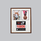 Medal display Frame with Apertures for Bib  &  Photo. Traditional Range. - PhotoFramesandMore - Wooden Picture Frames