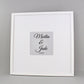 Wedding Signing Frames. 50x50cm. With 8x8inch Aperture for personalised Name/Quote or for a Photo. Wedding Guestbook. - PhotoFramesandMore - Wooden Picture Frames