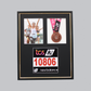 Medal display Frame with Apertures for Bib  &  Photo. Traditional Range. - PhotoFramesandMore - Wooden Picture Frames
