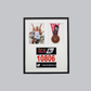 Medal display Frame with Apertures for Bib  &  Photo. Traditional Range. - PhotoFramesandMore - Wooden Picture Frames