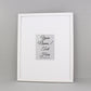 Wedding Signing Frames. 40x50cm. With 8x6" Aperture for personalised Name/Quote or for a Photo. Wedding Guestbook. Handmade by Art@Home. - PhotoFramesandMore - Wooden Picture Frames