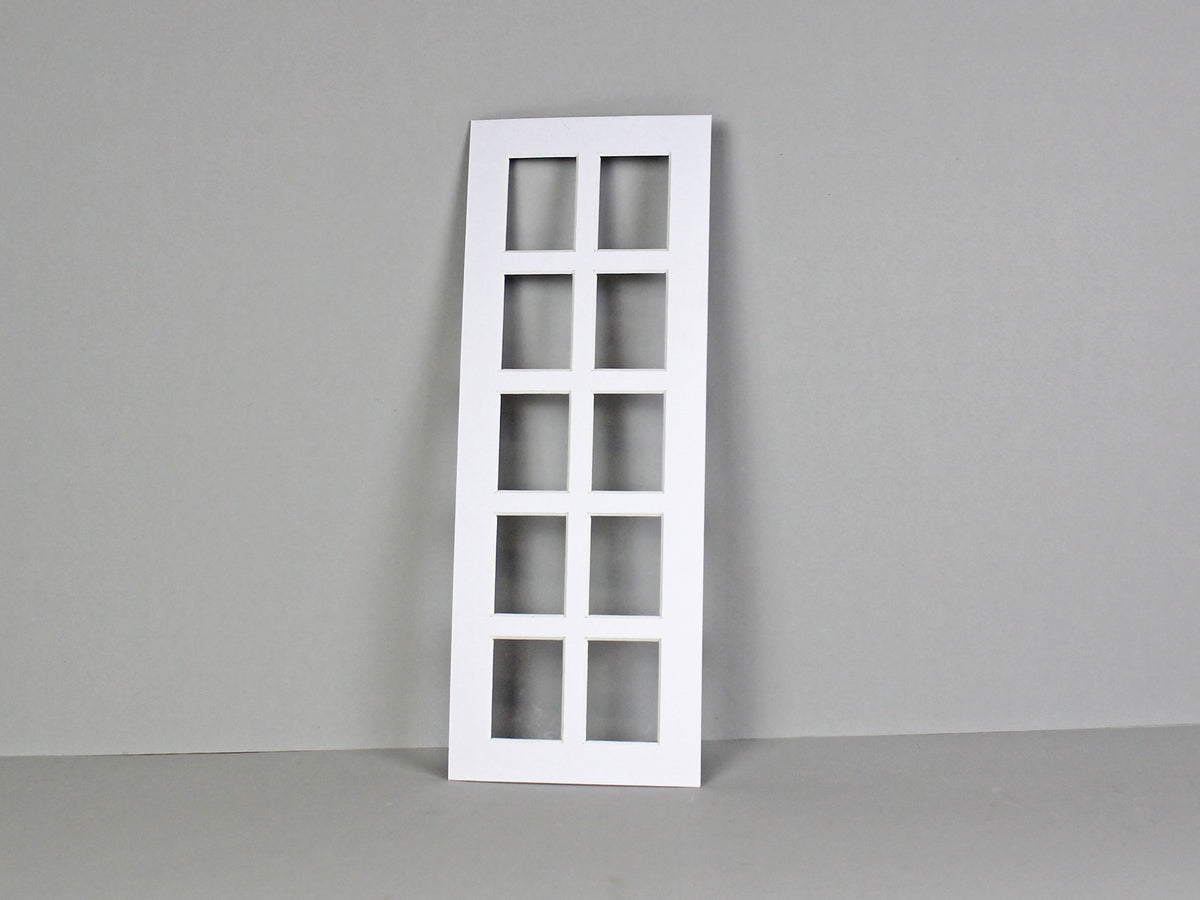 Instax Mini Mount. To Suit Ten instax sized Photos. Outer Mount size 15x40cm. Portrait or Landscape. - PhotoFramesandMore - Wooden Picture Frames