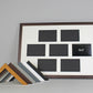 Suits Seven 6x4" photos. 40x60cm. Wooden Multi Aperture Photo Frame.