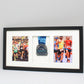 Medal Display frame for One Medal and Two 5x7" Photos. 25x50cm. - PhotoFramesandMore - Wooden Picture Frames