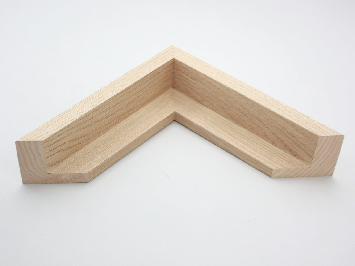 Oak Colour - 40mm Deep Canvas Tray Frames.  Standard Sizes. Floating Effect Frames for Canvases. - PhotoFramesandMore - Wooden Picture Frames