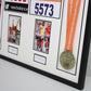 Personalised Double Medal Display frame. Portrait Photos. - PhotoFramesandMore - Wooden Picture Frames