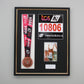 Personalised Medal display Frame with Apertures for Medal, Race Bib, 6x4" Portrait Photo and Text. Traditional Range. - PhotoFramesandMore - Wooden Picture Frames