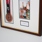 Personalised Medal display Frame with Apertures for Medal, Race Bib, 6x4" Portrait Photo and Text. Traditional Range. - PhotoFramesandMore - Wooden Picture Frames