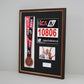 Personalised Medal display Frame with Apertures for Medal, Race Bib, 6x4" Landscape Photo and Text. Traditional Range. - PhotoFramesandMore - Wooden Picture Frames