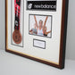 Personalised Medal display Frame with Apertures for Medal, Race Bib, 6x4" Landscape Photo and Text. Traditional Range. - PhotoFramesandMore - Wooden Picture Frames