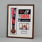Personalised Medal display Frame with Apertures for Medal, Race Bib, 6x4" Landscape Photo and Text. Traditional Range. - PhotoFramesandMore - Wooden Picture Frames