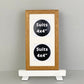 Suits Two 4x4" photos. 15x30cm. Wooden Multi Aperture Frame - PhotoFramesandMore