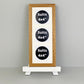 Suits Three 4x4" photos. 15x40cm. Portrait or Landscape. Wooden Collage Photo Frame. - PhotoFramesandMore - Wooden Picture Frames