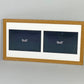Suits Two 9x6" Photos. 25x50. Wooden Multi Aperture Frame. - PhotoFramesandMore