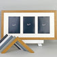 Suits Three 5x7" Photos. 25x50cm. Wooden Multi Aperture/ Collage Frame. - PhotoFramesandMore - Wooden Picture Frames