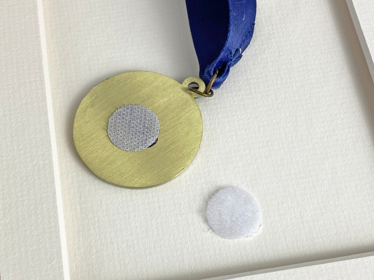Medal display Frame with Apertures for Swim Cap, Running Bib, Medal and two Photos. 50x50cm. Swimmers | Triathletes | Athletes - PhotoFramesandMore - Wooden Picture Frames