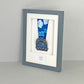 Personalised Sports Medal display Frame with Caption. A4 size. - PhotoFramesandMore - Wooden Picture Frames