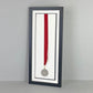 Medal display Frame. For one medal, with full ribbon on show. 20x50cm. - PhotoFramesandMore - Wooden Picture Frames