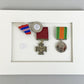 Military and Service Medal display Frame for Seven Medals and two 6x4" Photographs. 20x70cm. - PhotoFramesandMore - Wooden Picture Frames