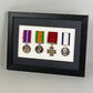 Military and Service Medal display Frame for Four Medals. A4. - PhotoFramesandMore - Wooden Picture Frames