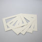 Packs of Mounts - Cream -  Pack of 5/10/20 - PhotoFramesandMore - Wooden Picture Frames
