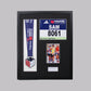 Personalised Medal display Frame with Apertures for Medal, Race Bib (21x16cm), 6x4" Photo and Text. Manchester Marathon