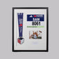 Personalised Medal display Frame with Apertures for Medal, Race Bib (21x16cm), 6x4" Landscape Photo and Text. Manchester Marathon