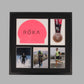 Triathlon Medal & Swim Cap Display Frame – Medal Holder with 3 Photos (5x7")