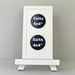 Suits Two 4x4" photos. 15x30cm. Wooden Multi Aperture Frame - PhotoFramesandMore