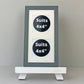 Suits Two 4x4" photos. 15x30cm. Wooden Multi Aperture Frame - PhotoFramesandMore
