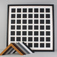 Instax Square Multi Aperture Wooden Photo Frame. Holds Forty-Nine 62mmx62mm sized Photos. 60x60cm - PhotoFramesandMore - Wooden Picture Frames