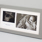 Landscape Baby Scan Frame for 6x4" Photo, Sonogram and text. Optional personalisation. - PhotoFramesandMore - Wooden Picture Frames