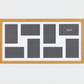 Suits Eight 6x4" Photos. 30x60cm. Wooden Multi Aperture Photo Frame.