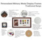 Personalised Military Medal display Frame for Five Medals. Traditional Range. - PhotoFramesandMore - Wooden Picture Frames