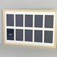 Suits 10 6x4" Inch Images. Naturals Range.40x60cm. Wooden Multi Aperture Photo Frame.
