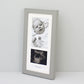Portrait Baby Scan Frame for 6x4" photo, sonogram and text. Optional Personalisation - PhotoFramesandMore - Wooden Picture Frames