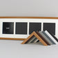 Multi Aperture Frame. Suits four 6x6" Photos. 25x75 - PhotoFramesandMore - Wooden Picture Frames
