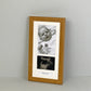 Portrait Baby Scan Frame for 6x4" photo, sonogram and text. Optional Personalisation - PhotoFramesandMore - Wooden Picture Frames