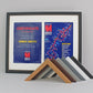 Certificate and Map Frame - Two A4 Apertures for Certificate/Course Map/Photo. Perfect for sporting achievements such as karate, ballet & more - PhotoFramesandMore - Wooden Picture Frames