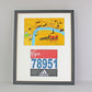 Frame to suit a Running / Cycling Bib and an A4 Certificate / Course Map. Landscape or Portrait - PhotoFramesandMore - Wooden Picture Frames