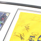Personalised Flag Display Frame, with text box and two photographs. Perfect for Golf Flags. - PhotoFramesandMore - Wooden Picture Frames