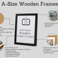 Dark Grey A-Size Frames - A1, A2, A3, A4 Size Wooden Poster Frame - PhotoFramesandMore - Wooden Picture Frames