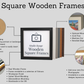 Walnut Colour - Square Wooden Frames | Standard Size Frames - PhotoFramesandMore - Wooden Picture Frames