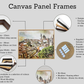 Made To Measure - Canvas Panel Wooden Tray Frames - PhotoFramesandMore - Wooden Picture Frames